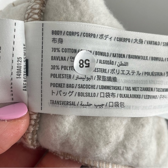 Abercrombie & Fitch Beige Tan Drawstring Sweatshorts Size Medium - Picture 10 of 12